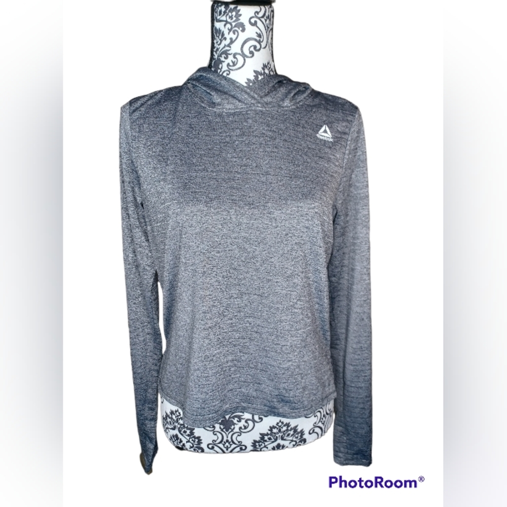Woman's Reebok Athletic Hooded Training Shirt Sz. Small